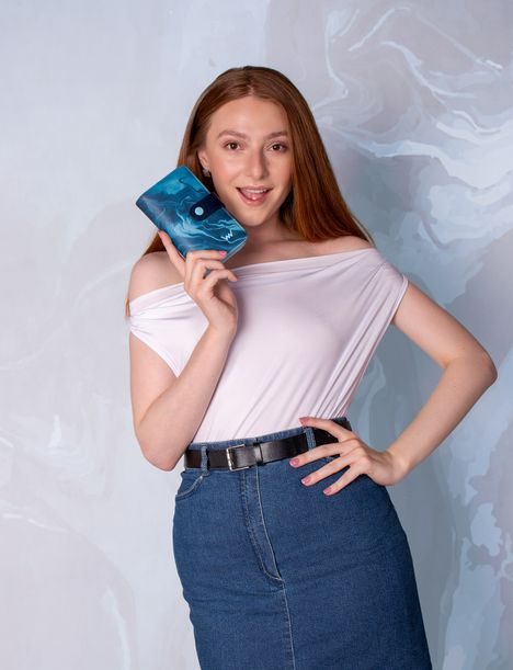 Maeva Middle Marble Blue