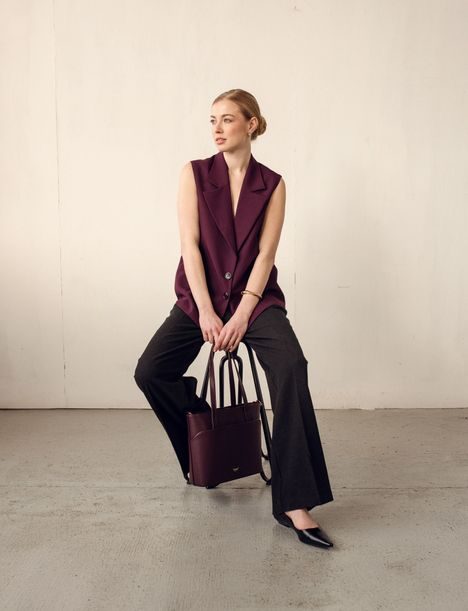 Neela Grace Wine Red