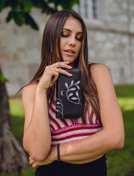 Nightie Nicci Leaves Black