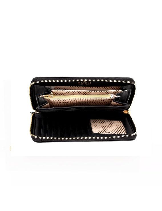 Dámská černá peněženka ze syntetické kůže Tendency Collection - GEMY - Vuch