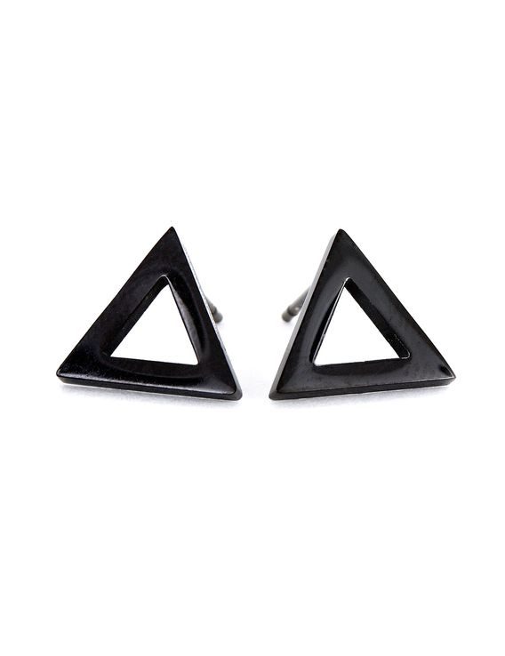 Náušnice Triangle Black