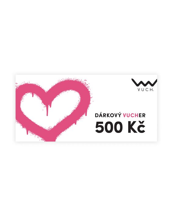 Valentýnský papírový dárkový VUCHER v hodnotě 500 Kč