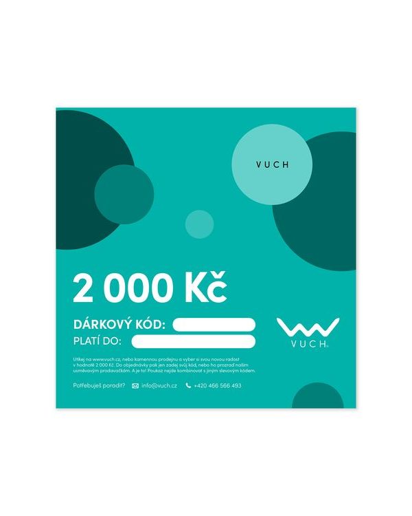 Elektronický dárkový poukaz v hodnotě 2 000 Kč