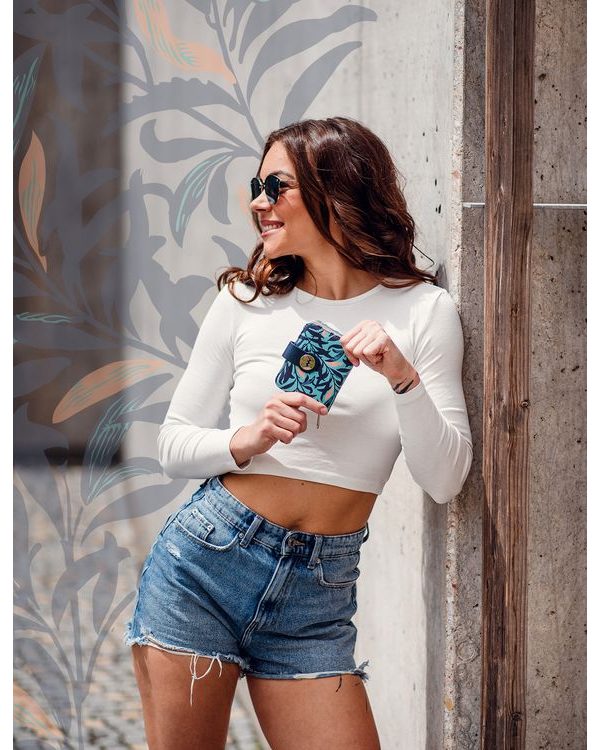 Pippa Mini Leaves Turquoise