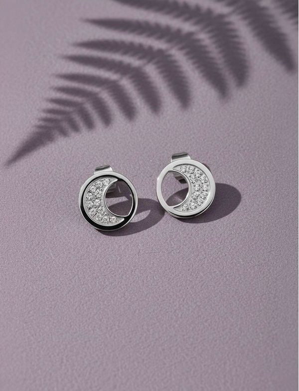 Náušnice Moon Silver