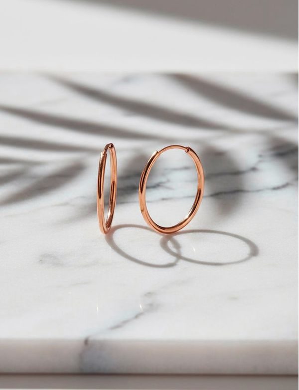 Náušnice Yetta Middle Rose Gold