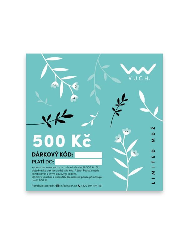 Elektronický dárkový poukaz v hodnotě 500 Kč - MDŽ