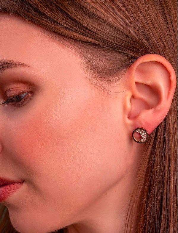 Náušnice Moon Rose Gold