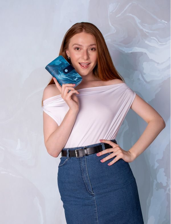 Maeva Middle Marble Blue