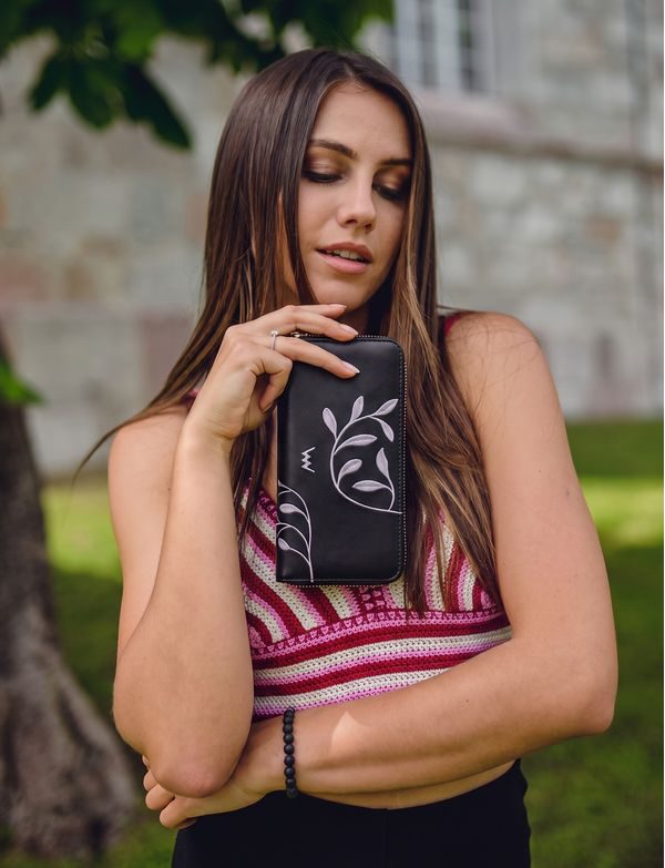 Nightie Nicci Leaves Black