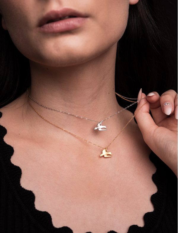 Náhrdelník Dove Rose Gold