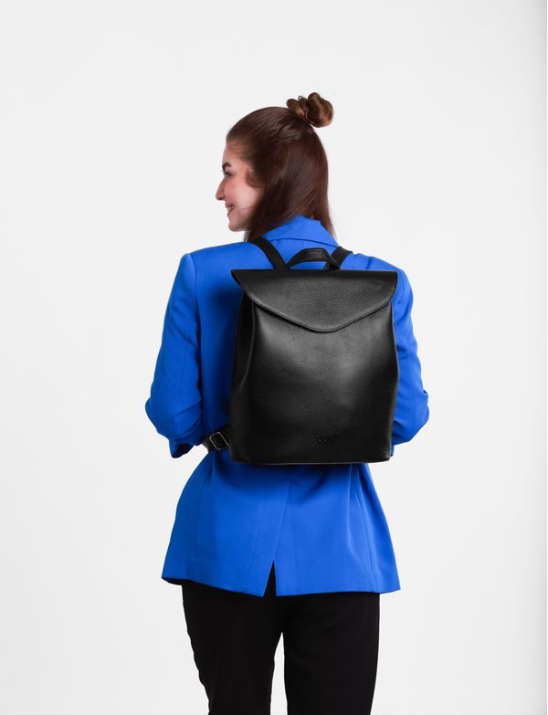 Joanna Leather Black