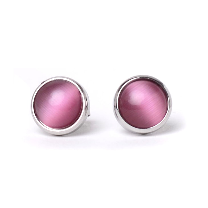 Náušnice Pearl Silver Pink