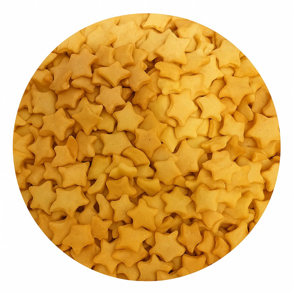 Cukrové zdobení hvězdičky zlaté 50g - Ostatní