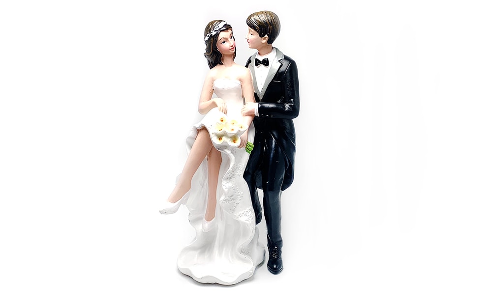 Elegantní nevěsta 19 cm - svatební figurky na dort - Modecor