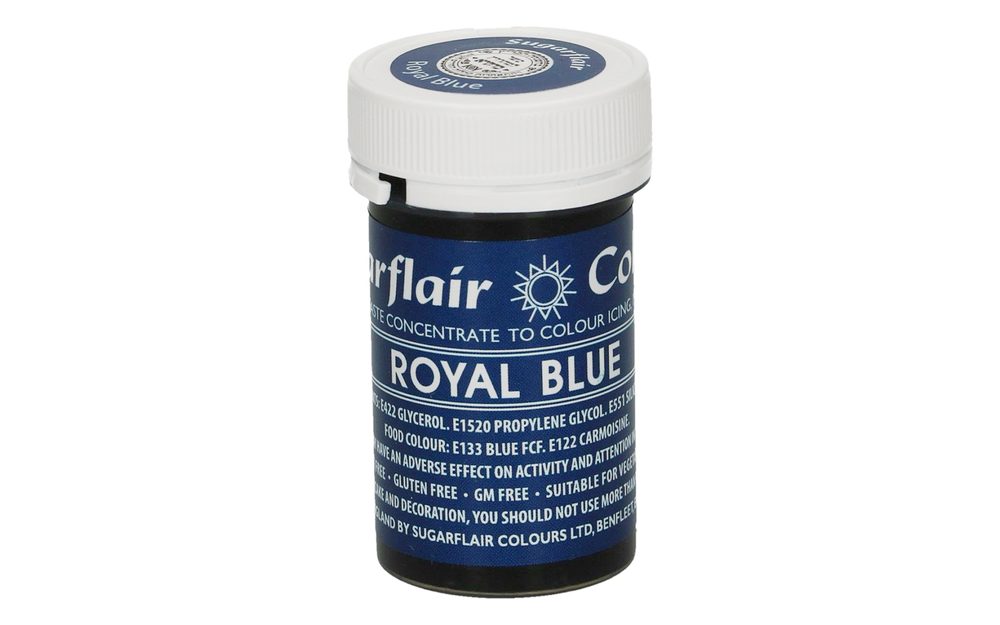Koncentrovaná gelová barva modrá Royal Blue - 25 g - Sugarflair Colours