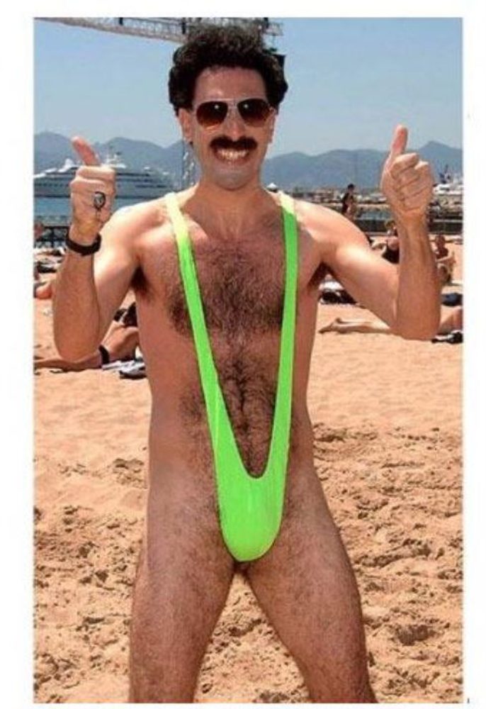 Husté plavky Mankini BORAT - DIVJA