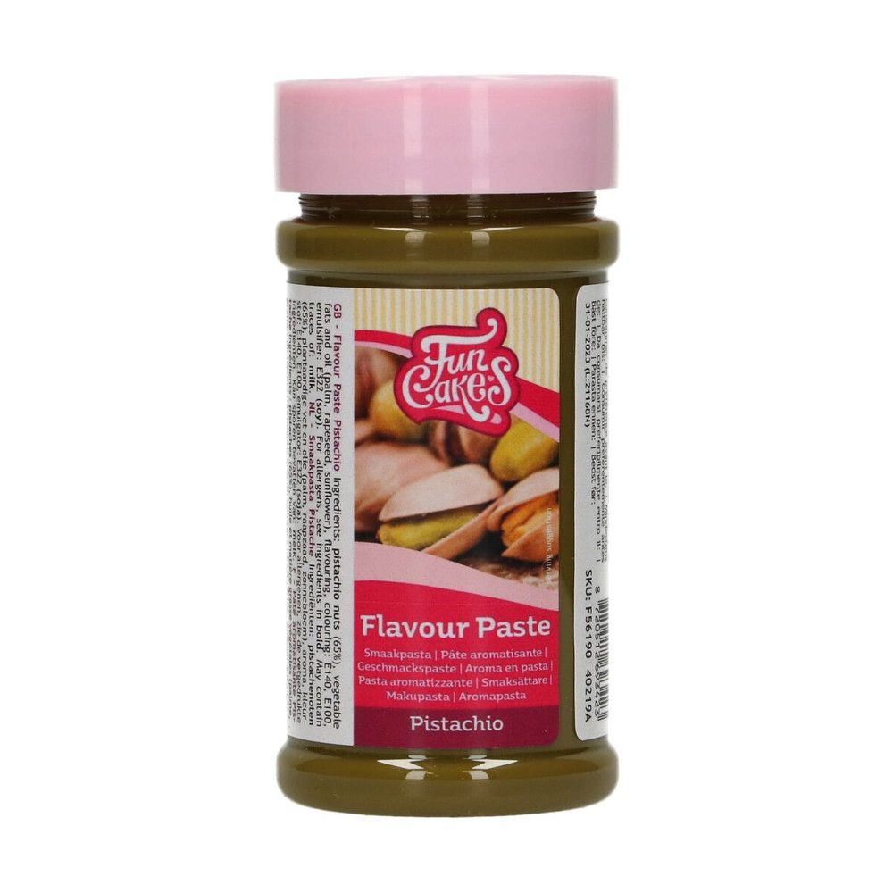 FunCakes Flavour Paste Pistachio - Pistáciová pasta pro výrobu Dubajské čokolády 80 g - FunCakes