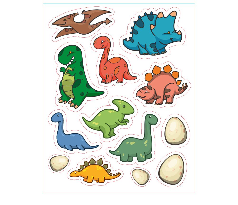 Dino - dekorace z jedlého papíru - breAd. & edible