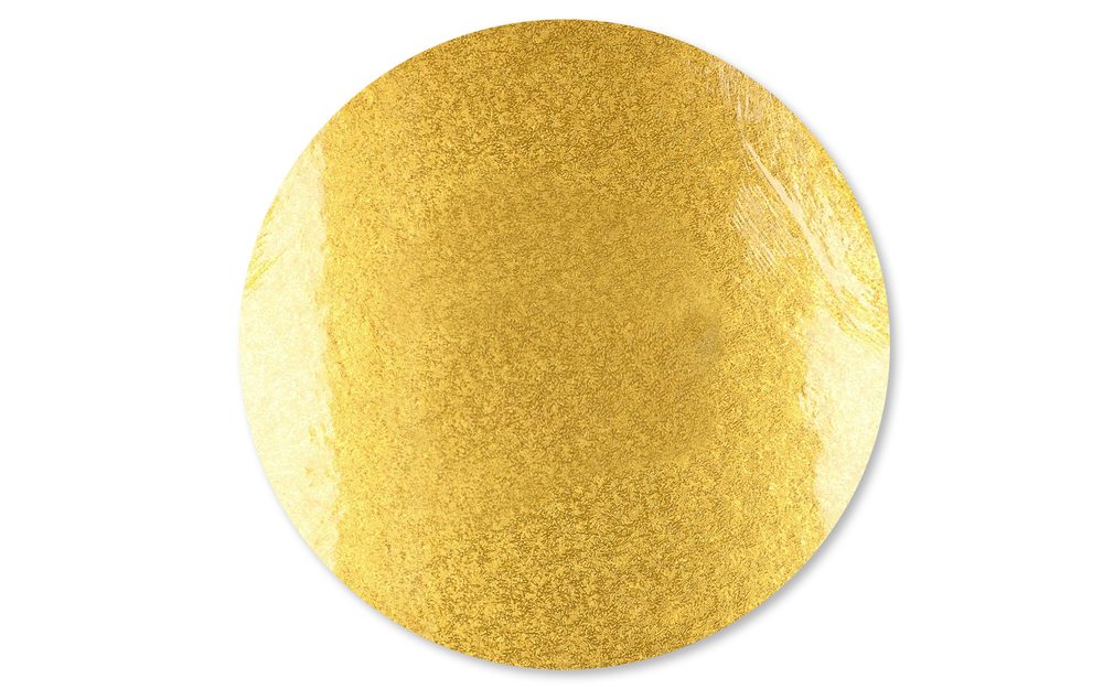 Dortová podložka zlatá 30,5 cm, síla 12 mm - FunCakes
