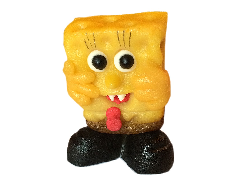 Žlutá houba - marcipánová figurka na dort - Frischmann