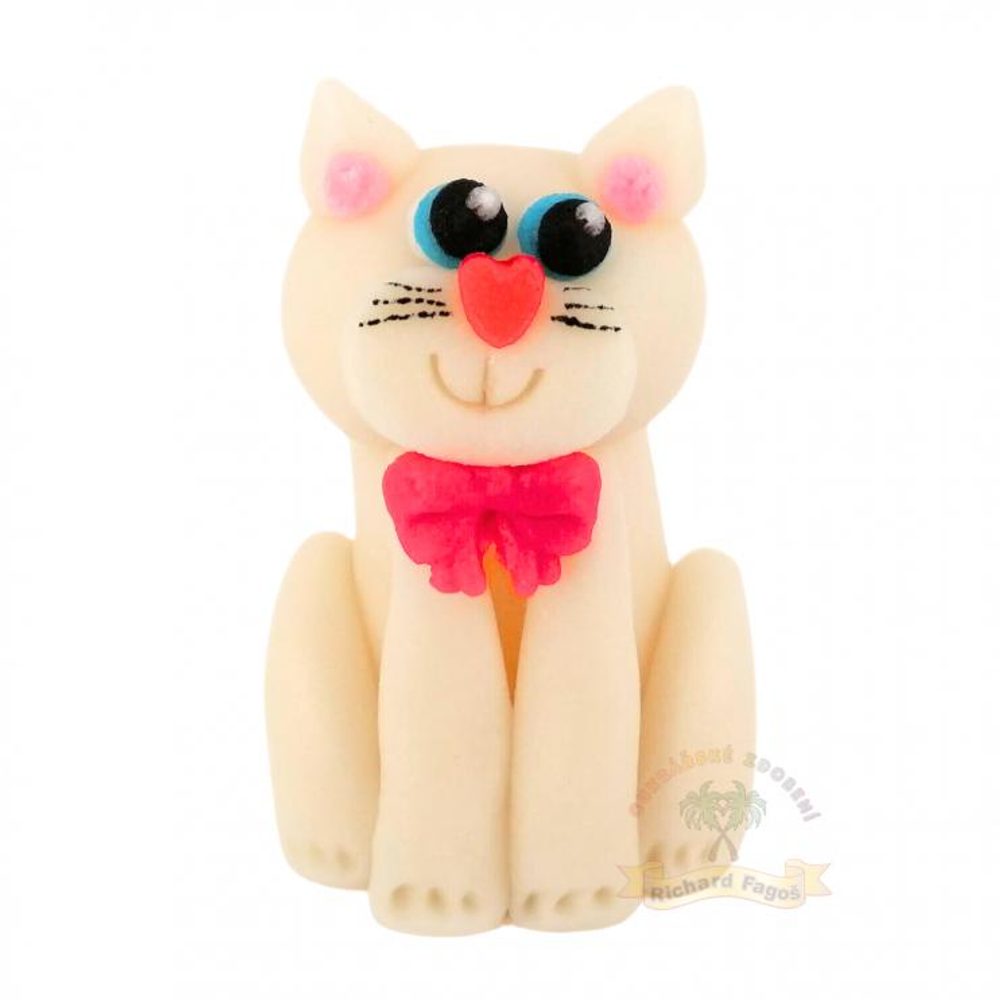 Figurka 3D 60g kočička bílá - Fagoš