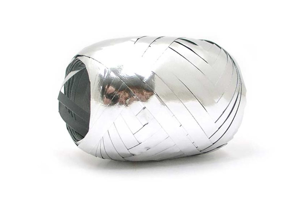 Stříbrná metalická vázací stuha - 20 m - MFP Paper