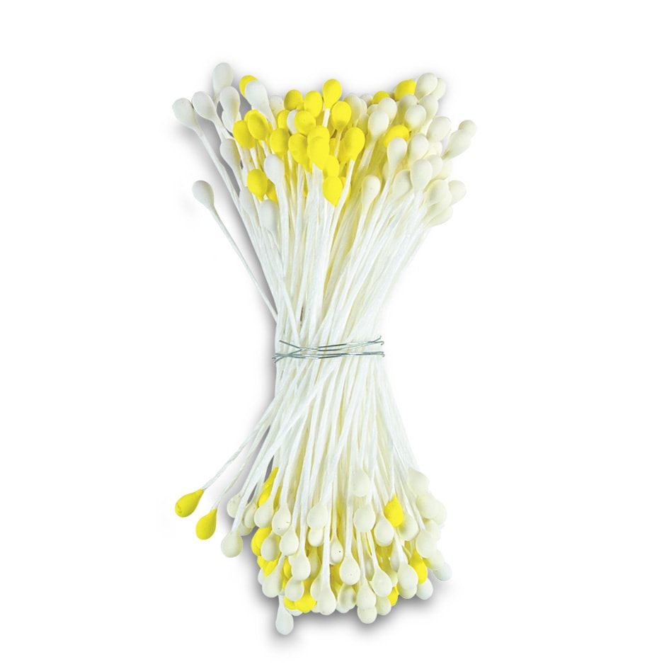 Pestíky na tvorbu květin - bílé a žluté 144 ks - Städter