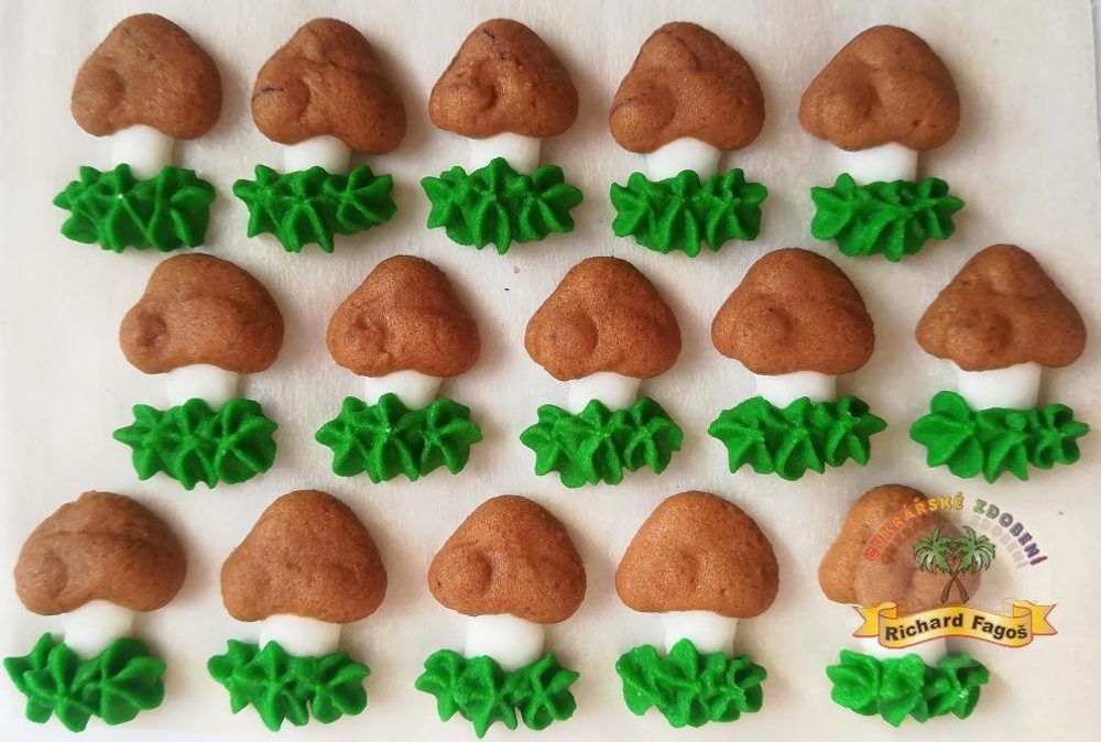 Cukrové dekorace hříbečky - Fagoš
