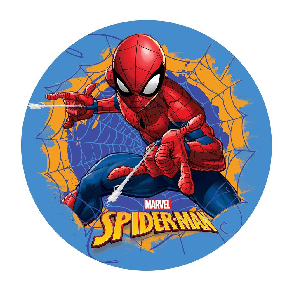Jedlý papír Spiderman v pavučině 20 cm - Dekora