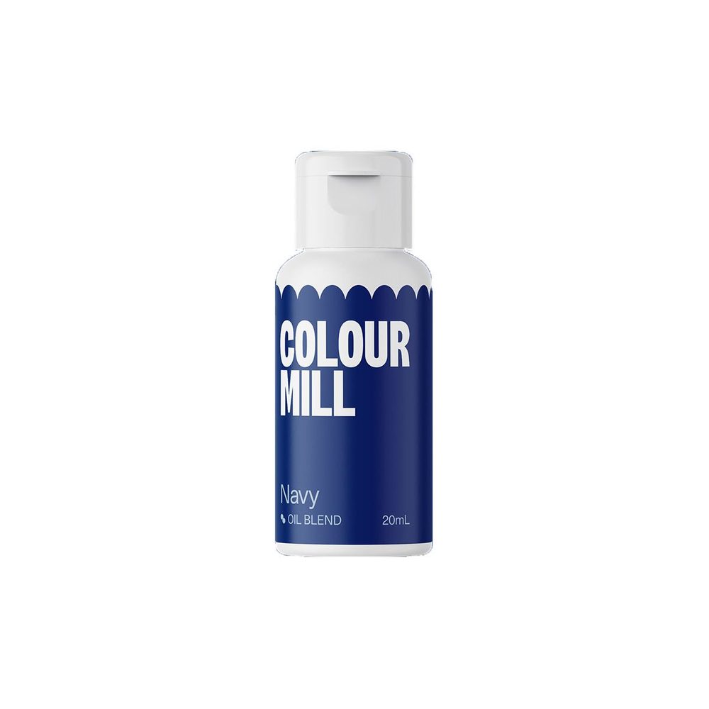 Jedlá potravinářská barva tmavě modrá - Mill Oil Blend 20 ml - Colour Mill