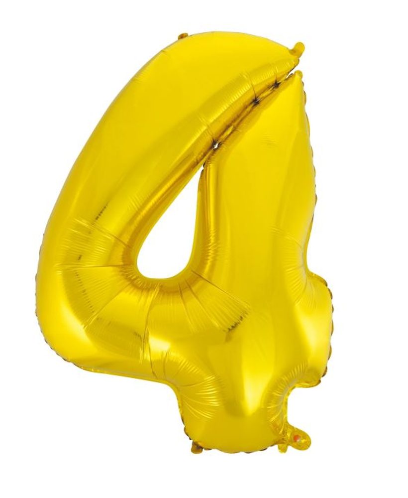 Balón foliový číslice zlatá - Gold 115 cm - 4 - BALONČ