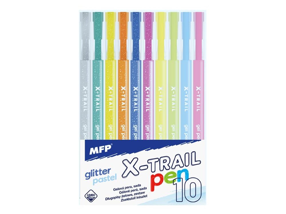 gelové pero set BS 10ks GLITTER + PASTEL - MFP Paper