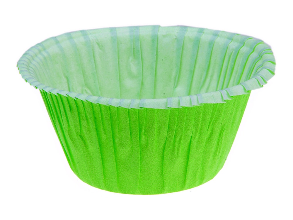 Pečící košíčky na muffiny samonosné - zelené 50 ks -
