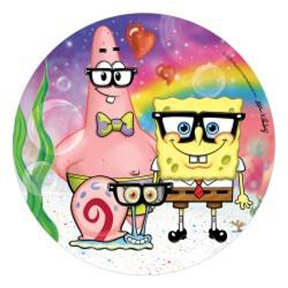 Jedlý papír na dort Sponge Bob 20 cm - Dekora - Dekora