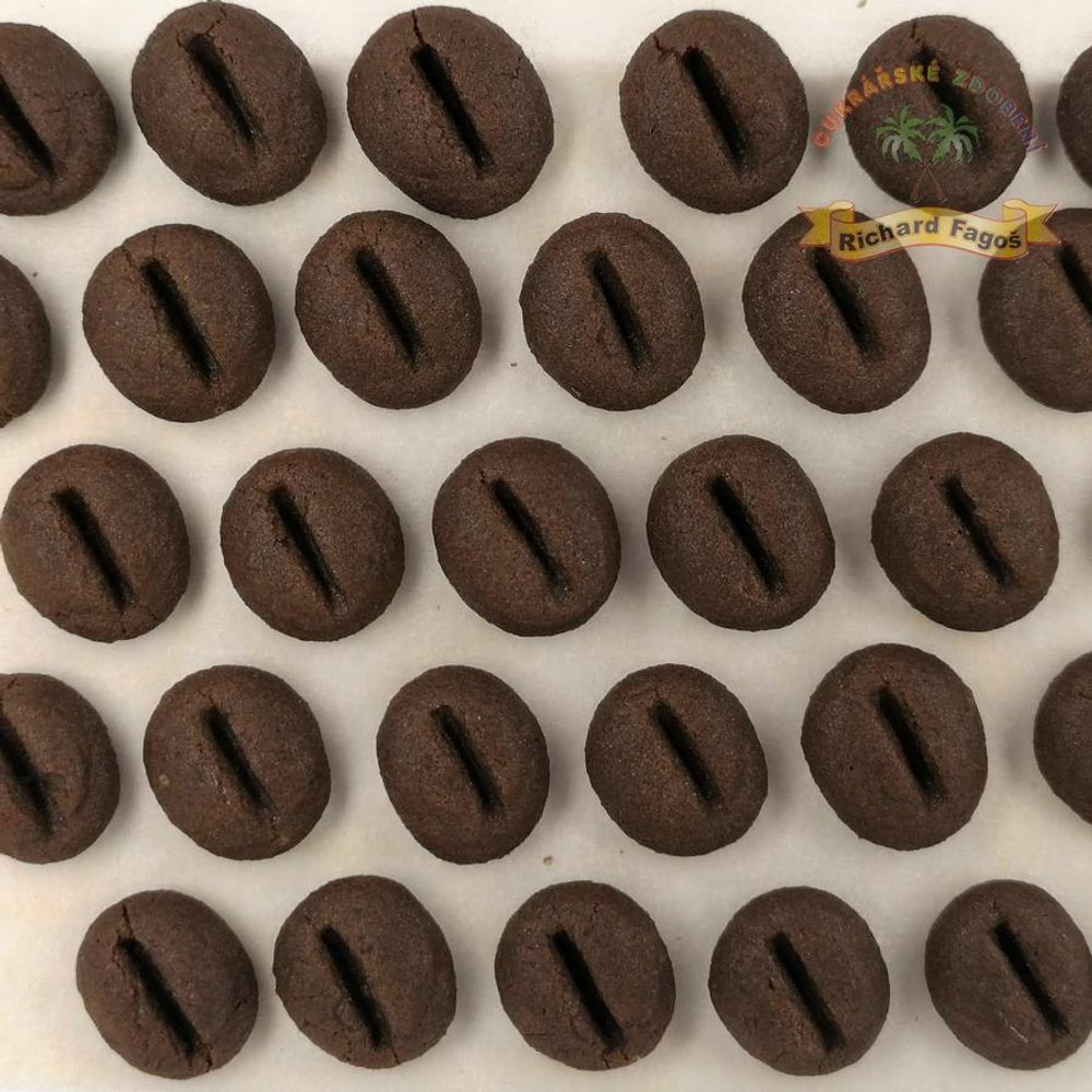 Cukrové dekorace kávová zrna - Fagoš