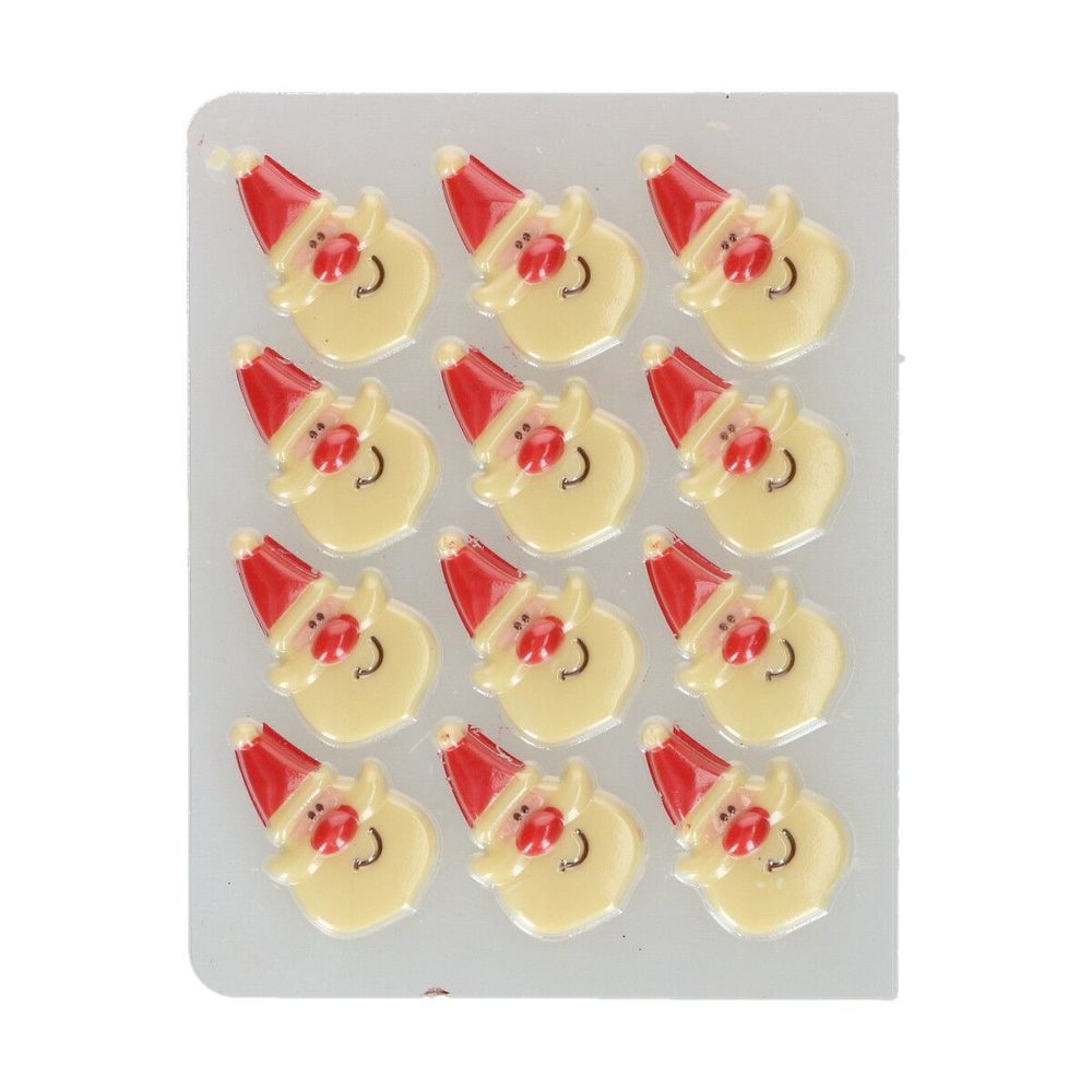 Čokoládová dekorace Santa Claus - 12 ks - FunCakes