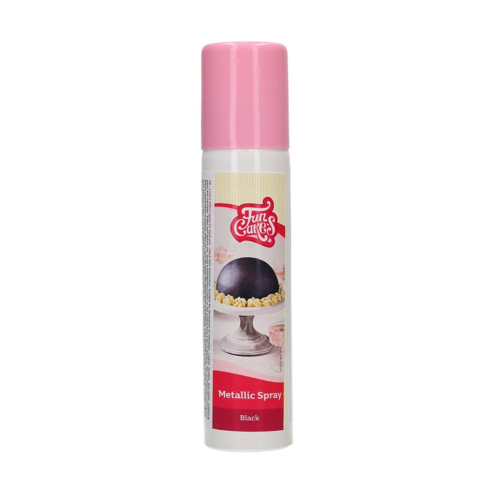 Černý metalický sprej FunCakes 100 ml - FunCakes