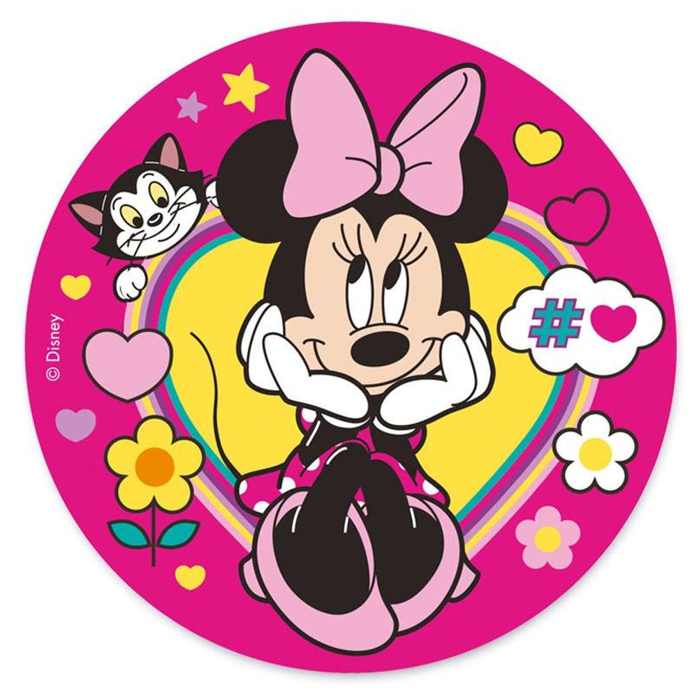 Jedlý papír zasněná Minnie 20 cm - Dekora