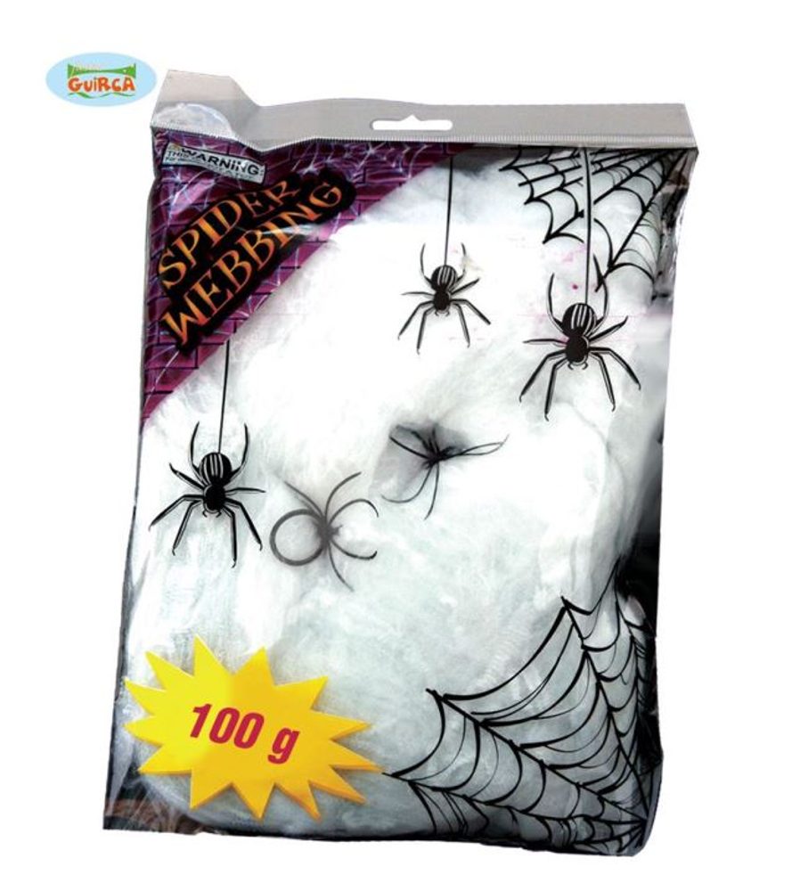 Pavučina bíla 100g - Halloween - GUIRCA