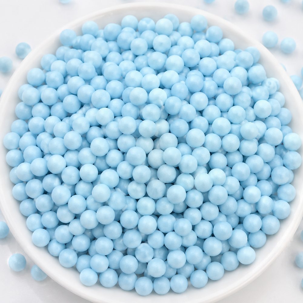 Cukrové perly rýžové baby blue 50 g - 