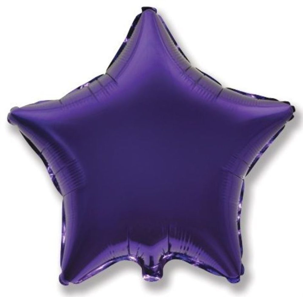 Balón foliový 45 cm Hvězda fialová - Flexmetal
