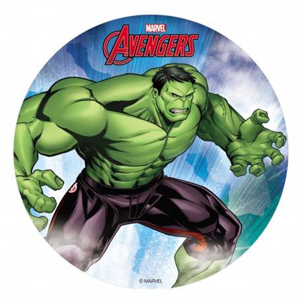 Jedlý papír na dort Hulk 20 cm - Dekora