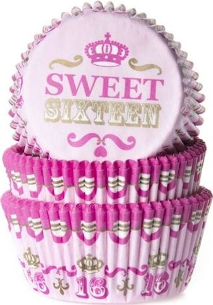 Pečící košíčky Sweet Sixteen - 50 ks - House of Marie