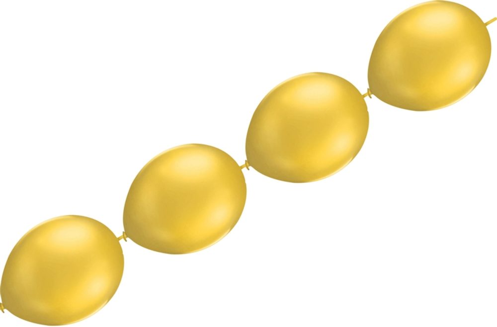 Balonky řetězové zlaté -