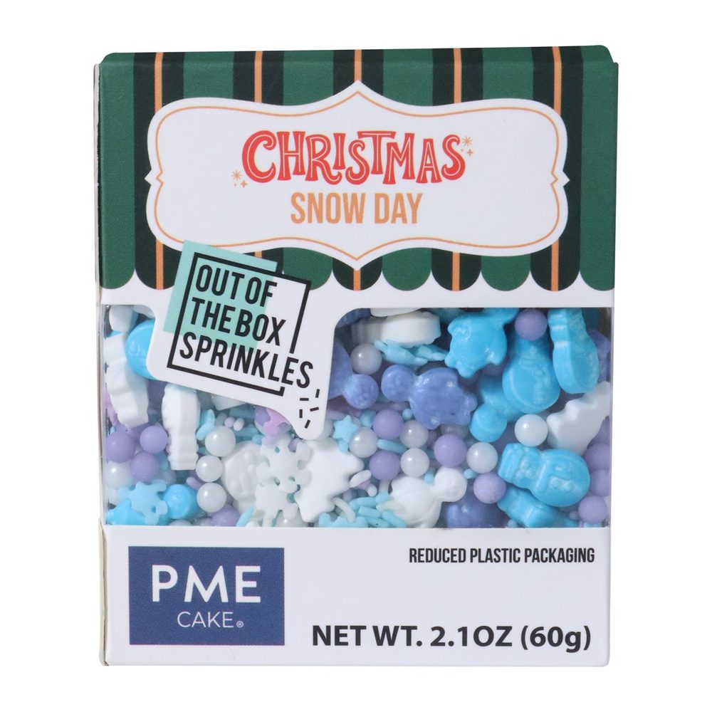 Vánoční posyp "Out of the Box" - Sněhový den (60g) - PME