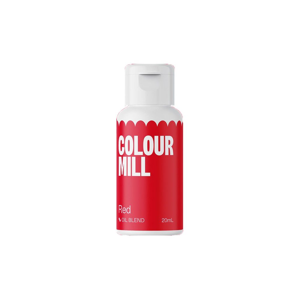 Jedlá potravinářská barva červená - Oil Blend Red 20 ml - Colour Mill