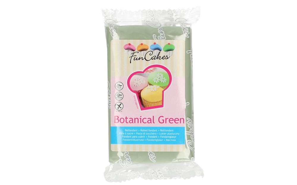 Zelená potahovací hmota Botanical Green 250 g - FunCakes