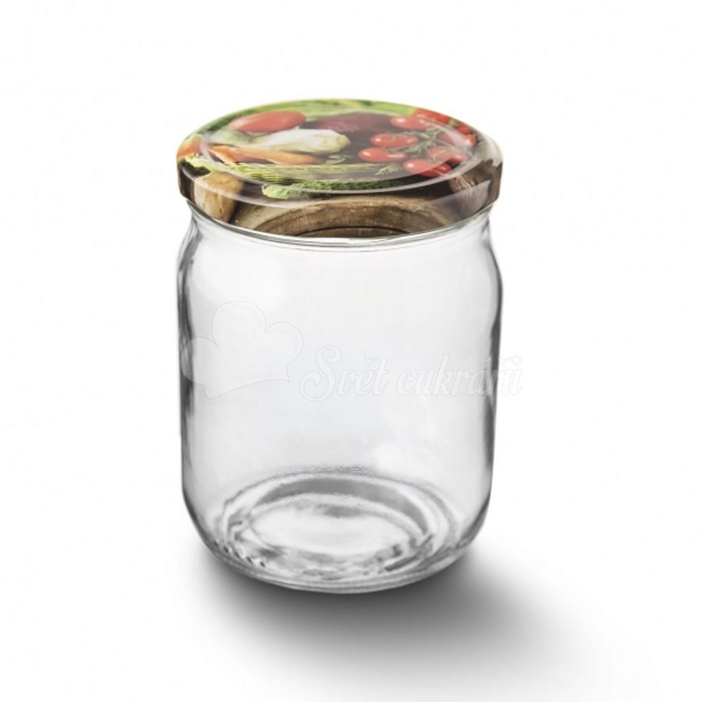 Zavařovací sklenice s ozdobným víčkem - sada 8 ks - 0,5l - ORION -  Zavařování a konzervace - Kuchyňské potřeby - Svět cukrářů