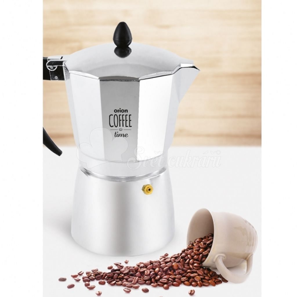 World of Confectioners - Moka pot aluminium - 0,3 ORION - Coffee machine - Kitchen utensils